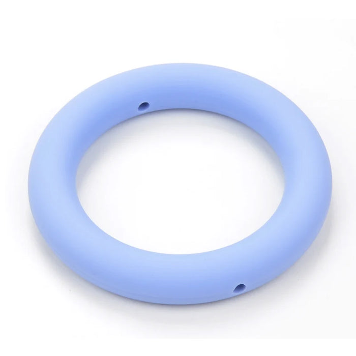 LOFCA Anello per dentizione 65mm Perline in silicone 3 pezzi Collana per massaggiagengive con ciondolo per bambini Ciuccio che fa gioielli in silicone alimentare senza BPA