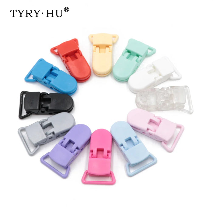 TYRY.HU 5 Pz/lotto Plastica Piatto Ciuccio Clip di Supporto Del Bambino Manichino Succhietto Della Bretella Del Bambino Del Bambino Dentizione Collana Accessori