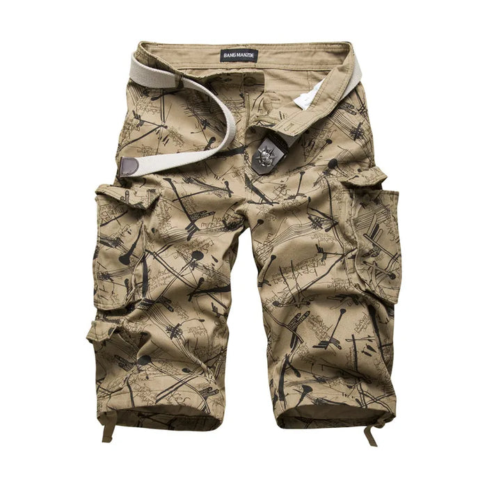 2025 Summner Cotton Mens Cargo Shorts Moda Camouflage Pantaloncini maschili Multi-tasca Casual Camo All'aperto Tolling Homme Pantaloni corti