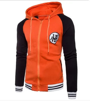 Giacca con cappuccio Trend New Japanese Anime Varsity 2018 Giacca con cappuccio con cerniera casual primaverile