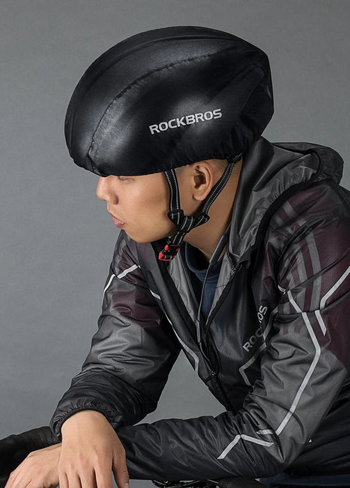ROCKBROS caschi da bici da ciclismo coperture antipioggia antivento impermeabile antipolvere copertura antipioggia MTB Road Bike casco da bicicletta proteggi copertura