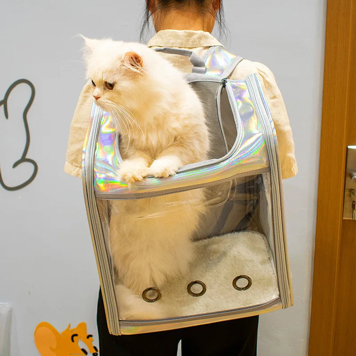 Borsa a tracolla da viaggio traspirante per zaino da trasporto per animali domestici per cani di piccola taglia