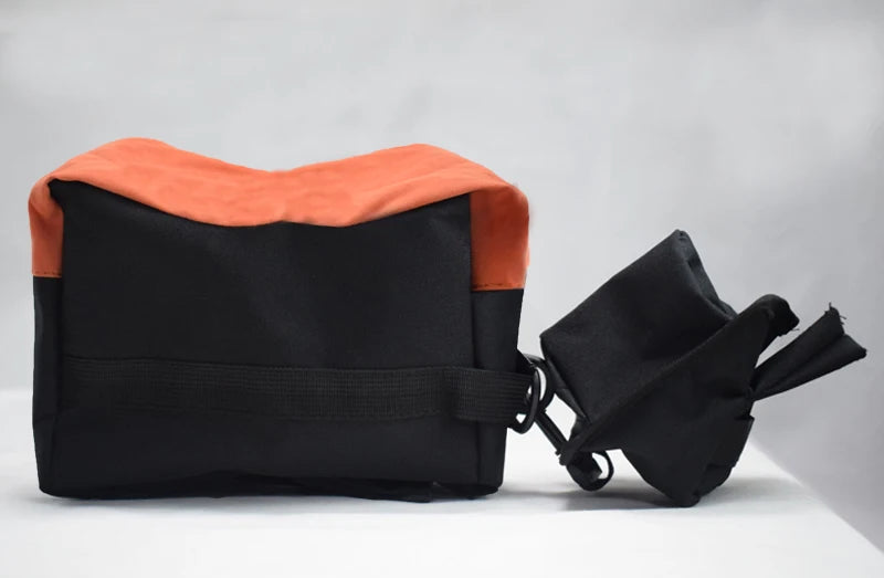 Borsa per pistola da tiro da cecchino Borsa anteriore posteriore Supporto per bersaglio Supporto per fucile Panca per sacchi di sabbia Poggia fucile da caccia non riempito Accessori softair