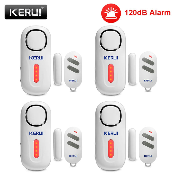 KERUI 120DB Wireless Porta/Finestra Ingresso Sicurezza Sensore Antifurto Allarme PIR Magnetico Smart Home Garage Sistema di Controllo Remoto Led