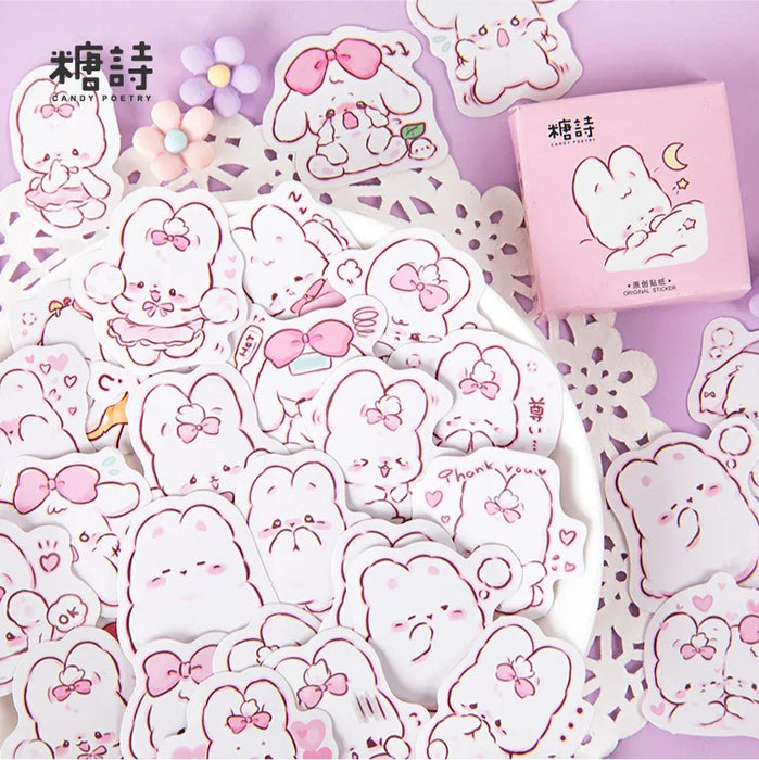 46 pezzi/pacco Viaggia da solo Mini adesivo di carta Decorazione album fai da te Diario Scrapbooking Etichetta adesiva Cancelleria Kawaii