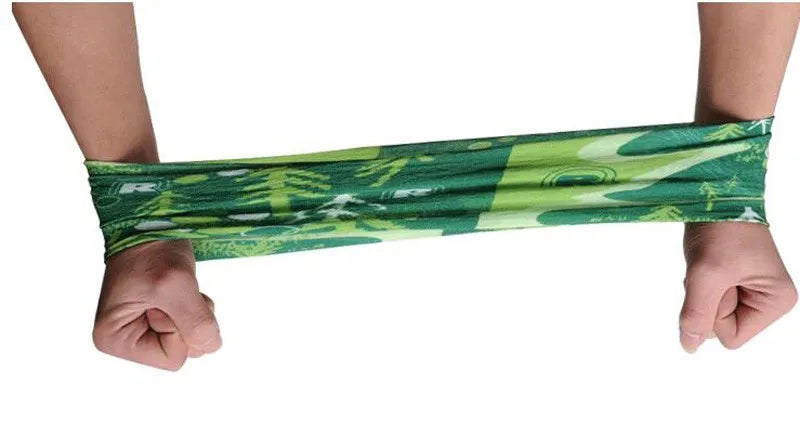 Nuova bandana multifunzionale fascia per capelli anello sciarpa al collo foglie mimetiche sciarpa magica tubolare senza cuciture regalo per il bambino