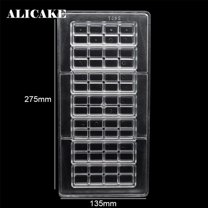 Stampo per cioccolato in policarbonato Stampi professionali per caramelle Bonbon Bar Stampo acrilico Dolciumi Cottura Pasticceria Utensili da forno