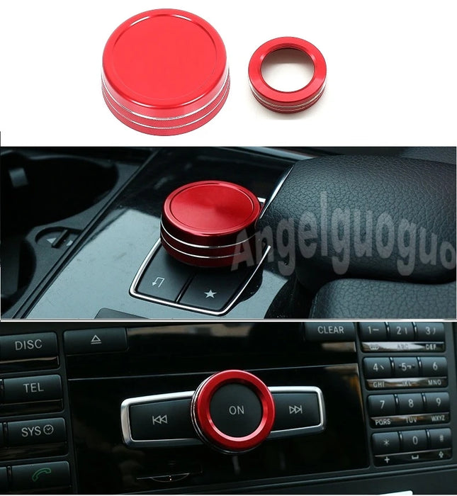 AngelguoguoCar Finestra di vetro ascensore button Trim Copertura autoadesivo per Mercedes Benz A/B/C(W204)/E(W212)/GLA /CLA/ GLK/ GLE-classe