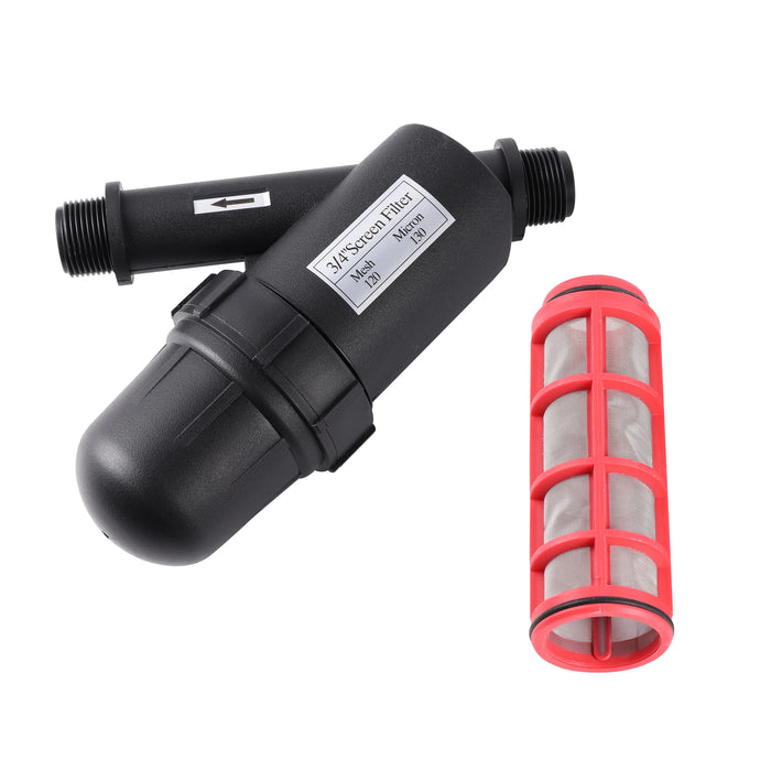 120 Mesh 3/4 "filtro per l'acqua con schermo filettato maschio filtro in acciaio inossidabile sistema di nebulizzazione per irrigazione da giardino filtro per impurità
