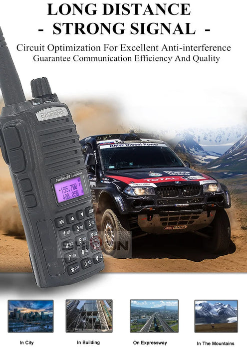 Aggiornamento BaoFeng UV-82 8W Opzionale 5W Baofeng UV 82 Walkie Talkie 10 KM Baofeng 8W Ham Radio 10KM Dual PTT 82HP UV-9R GT-3TP UV-5R