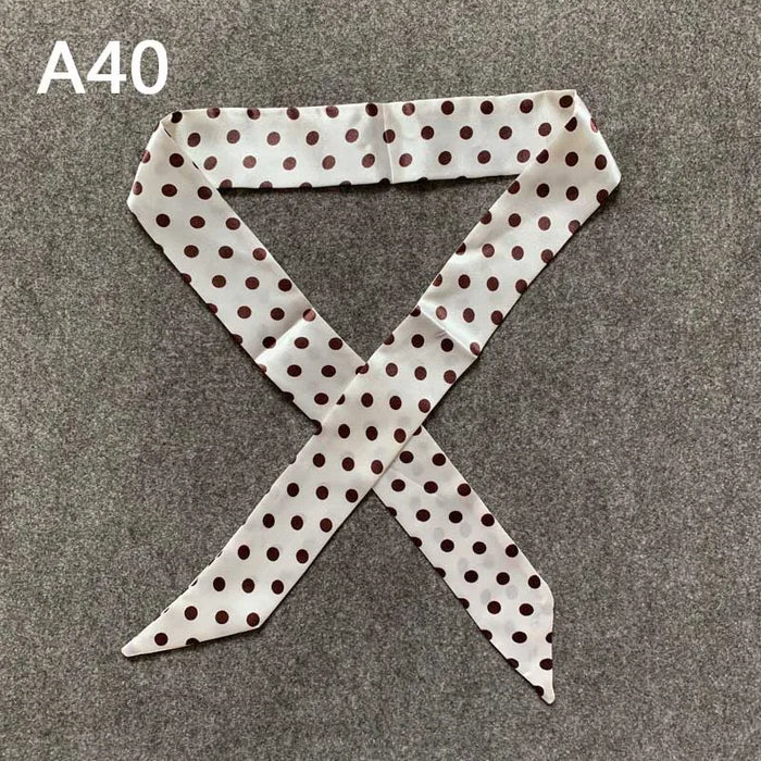 Nuova seta piccola donna moda sciarpa borse per capelli maniglia decorazione cravatta multifunzione nastro a mano sciarpa 4 * 100 cm M30