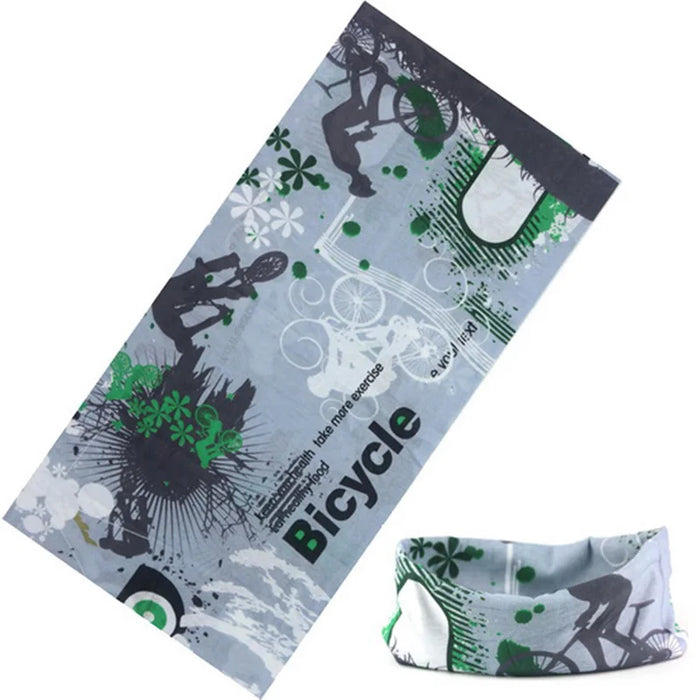 Sciarpa al collo con anello magico con teschio Fascia per capelli Bandana multifunzionale Viso Tubo tubolare senza cuciture Sciarpe unisex per uomo donna