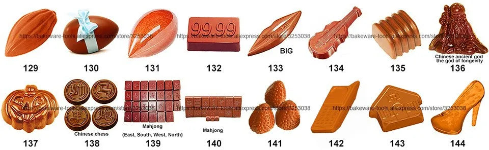 Stampo per cioccolato in policarbonato Stampi professionali per caramelle Bonbon Bar Stampo acrilico Dolciumi Cottura Pasticceria Utensili da forno
