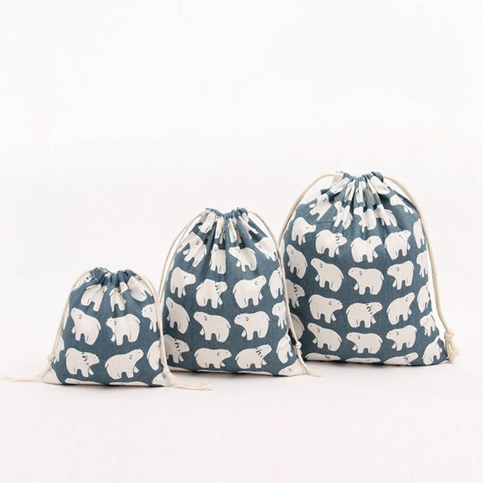 Prezzo di fabbrica 14 Stili di Cotone Linea Coulisse Borse multiuso Caramella di Favore Dei Monili Del Supporto del Sacchetto Regali Del Partito 14x16cm 19x24cm 25x32cm Borsa