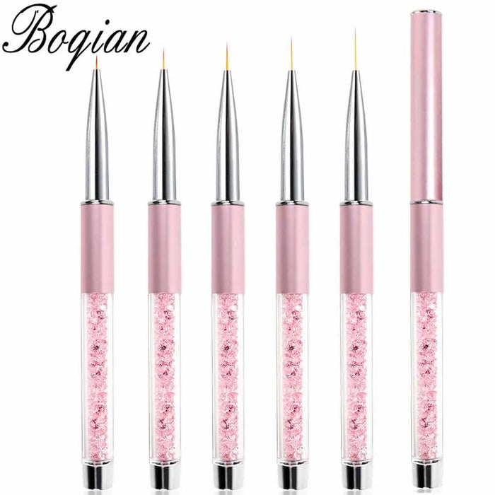 BQAN Professionale 5mm/7mm/9mm Pennello per unghie Disegna a mano Suggerimenti Disegno Linea Pittura Penna Strumenti Manicure Unghie artistiche Pennello Decorazione