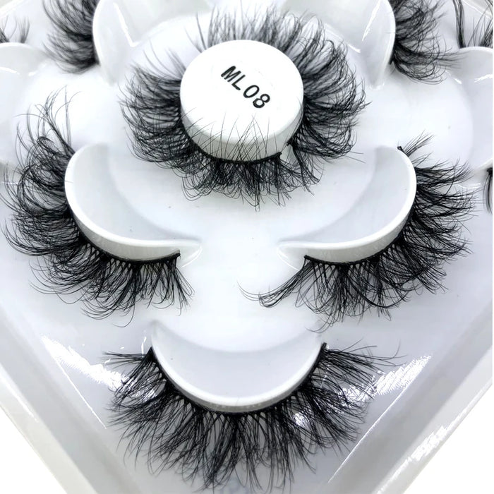 2023 Nuovo 5 paia ciglia finte naturali ciglia finte trucco lungo ciglia di visone 3d estensione ciglia ciglia di visone ciglia corte