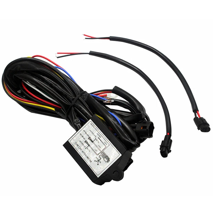 SUNKIA Controller DRL per auto Auto LED Luce di marcia diurna Cablaggio relè Dimmer On/Off 12-18V con funzione stroboscopica e attenuazione