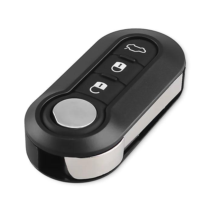 KEYYOU Chiave Caso 3 Bottoni Flip pieghevole Chiave A Distanza Caso Borsette Copertura Per FIAT 500 Panda Punto Bravo Allarme Auto Keyless SIP22 lama