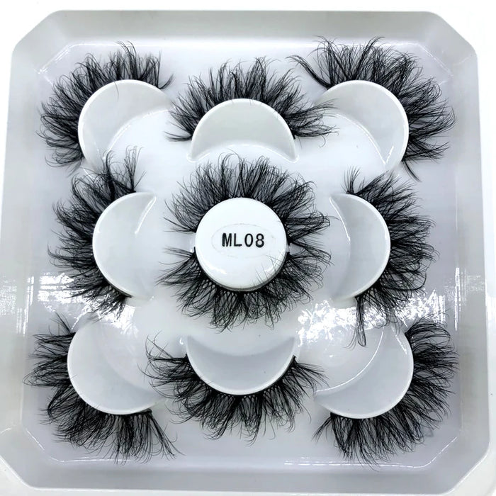 2023 Nuovo 5 paia ciglia finte naturali ciglia finte trucco lungo ciglia di visone 3d estensione ciglia ciglia di visone ciglia corte