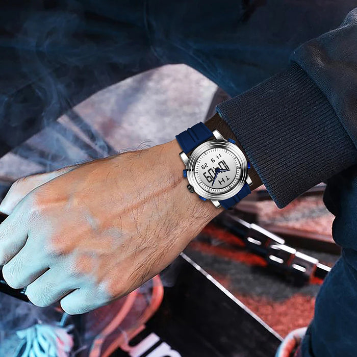 SINOBI orologi sportivi da uomo doppio Display analogico digitale LED orologi da polso al quarzo elettronici da uomo orologio impermeabile multifunzionale