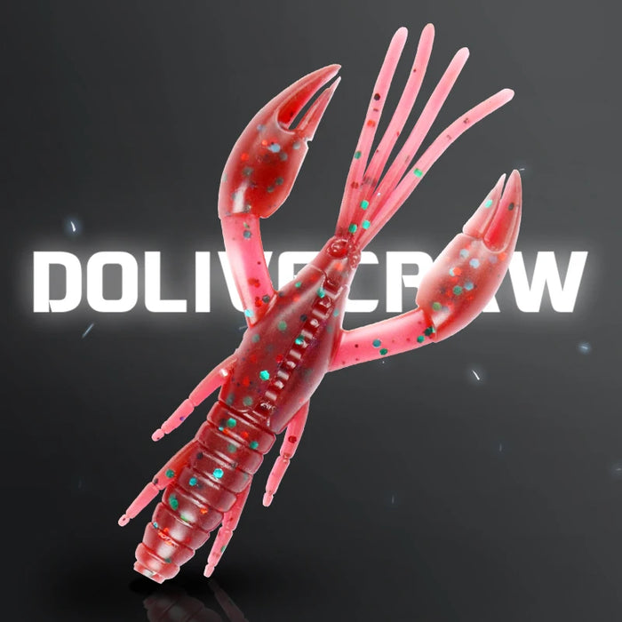 Manometro 50mm 65mm 80mm doglivecraw esche da pesca Craws gamberetti richiamo morbido esche da pesca Wobblers Bass Lures Silicone morbido