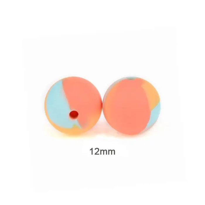 LOFCA 40 pz 12mm Perle di Silicone Dentizione Masticare Perline Food Grade Massaggiagengive Collana BPA Libero Gioielli Fai Da Te Bambino Massaggiagengive Giocattolo Ciuccio