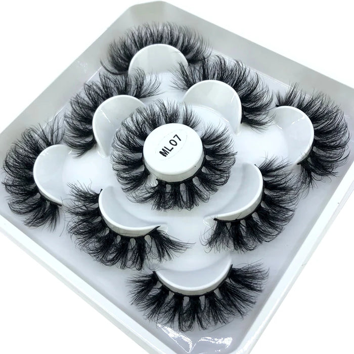 2023 Nuovo 5 paia ciglia finte naturali ciglia finte trucco lungo ciglia di visone 3d estensione ciglia ciglia di visone ciglia corte