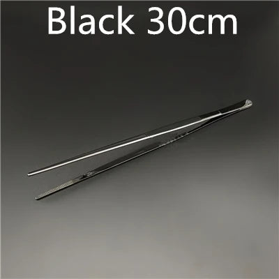 Pinzette per cucina e bar in acciaio inossidabile da 30 cm Pinze per alimenti Cucina Pinzette mediche Strumento da bar