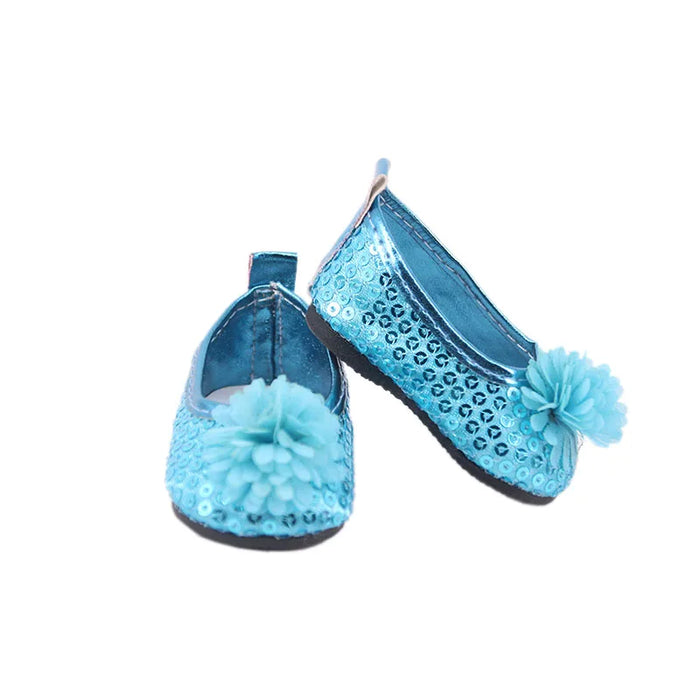 Scarpe da bambola Vestiti Stivali fatti a mano Scarpe da 7 cm per 18 pollici americani e 43 cm Accessori per bambole appena nate per la generazione di giocattoli per ragazze fai da te