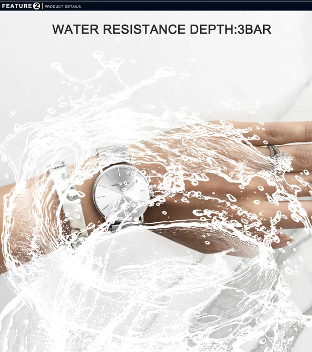 Drop Shipping A++++ Cinturino in acciaio inossidabile di qualità Movimento al quarzo giapponese Orologio da polso di lusso da donna completamente in oro rosa impermeabile