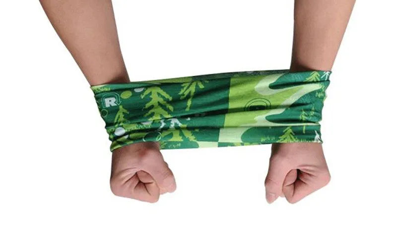 Sciarpa al collo con anello magico con teschio Fascia per capelli Bandana multifunzionale Viso Tubo tubolare senza cuciture Sciarpe unisex per uomo donna