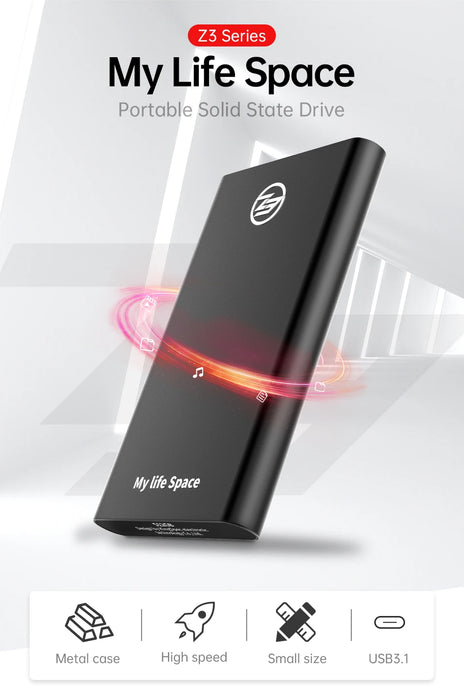 KingSpec Disco rigido SSD esterno 120 GB SSD 240 GB 480 GB Disco rigido esterno SSD portatile HDD da 1 TB per laptop con USB di tipo C 3.1