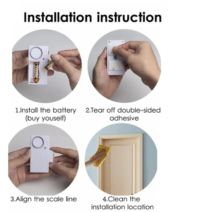 Darho porta finestra ingresso sicurezza ABS telecomando senza fili allarme antifurto sensore magnetico sistema di allarme porta Kit di protezione della casa