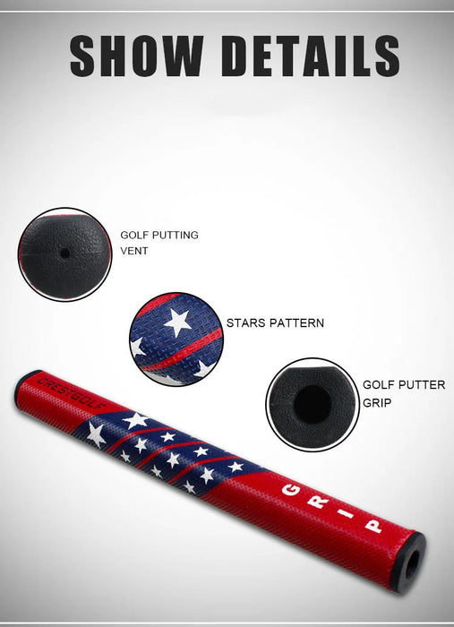 CRESTGOLF Nuove mazze da golf Grip 2.0 Golf Putter Grip Star Pattern PU Golf Grip Antiscivolo Golf Grip Sostituzione 1 pezzo