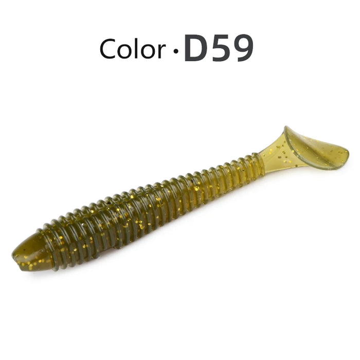 Hy Swing Impact FAT Fishing Lures 75mm 85mm 180mm Paddle Tail esche Wobbler Fishing soft Lure per bass Silicone Bait