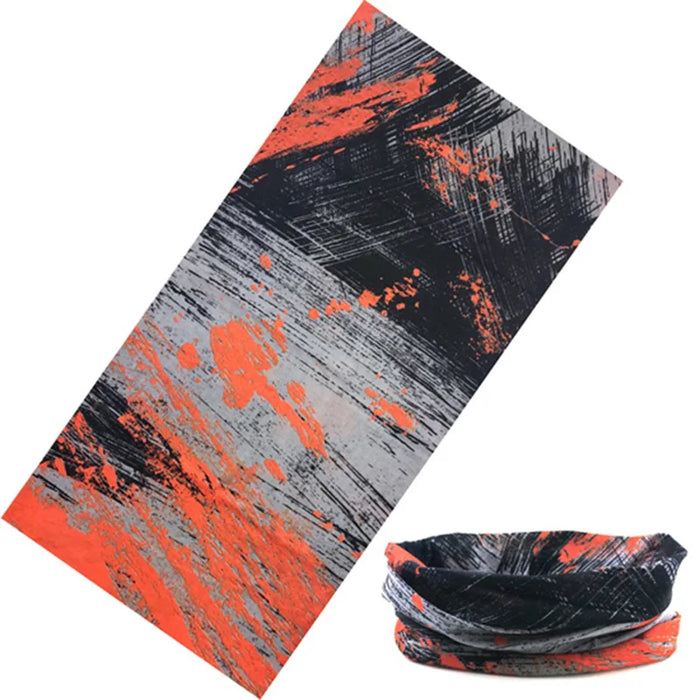 Sciarpa al collo con anello magico con teschio Fascia per capelli Bandana multifunzionale Viso Tubo tubolare senza cuciture Sciarpe unisex per uomo donna