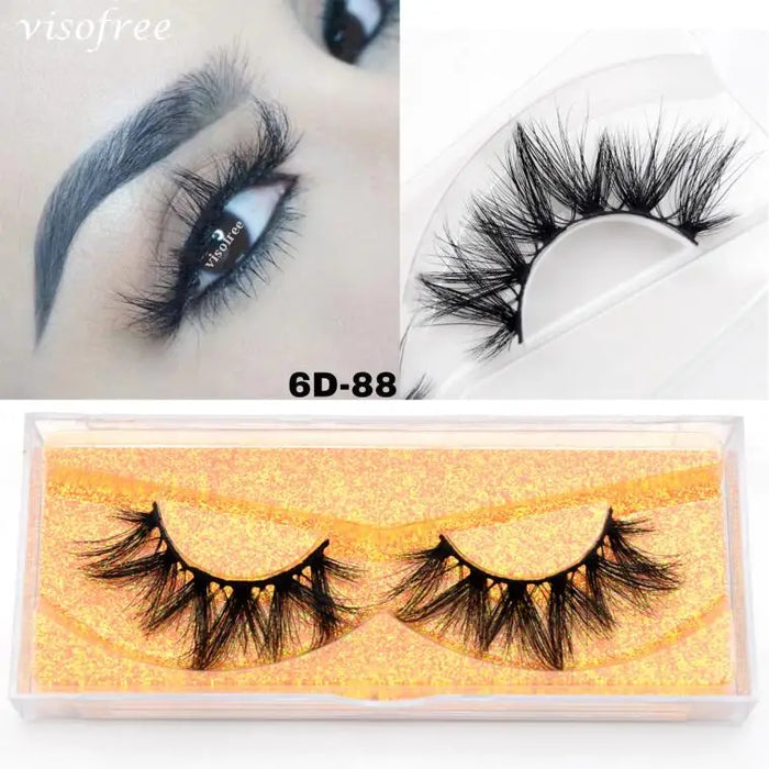 Ciglia Visofree Ciglia di visone 3D volume naturale fatto a mano ciglia morbide estensione ciglia lunghe ciglia di visone reale per il trucco E01