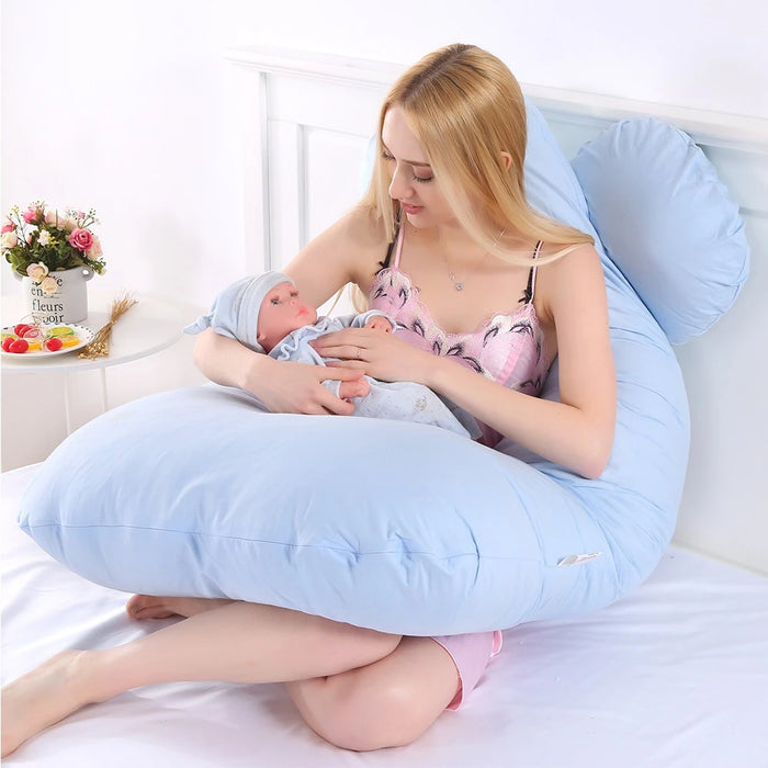 Cuscino per gravidanza PANGDUBE 130*70cm cuscino per la vita per dormire per le donne incinte cuscino per l'allattamento cuscino per l'allattamento al seno per le donne