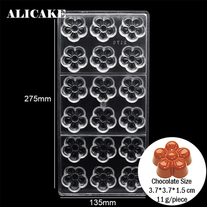 Stampo per cioccolato in policarbonato Stampi professionali per caramelle Bonbon Bar Stampo acrilico Dolciumi Cottura Pasticceria Utensili da forno