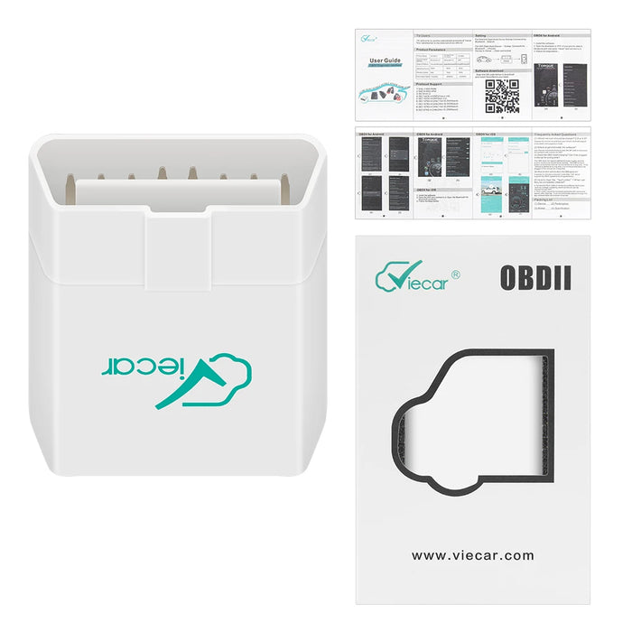 Viecar ELM327 V1.5 PIC18F25K80 ODB2 Scanner Strumenti automatici ELM 327 V1 5 Compatibile con Bluetooth 4.0 per IOS OBD 2 OBD2 Diagnostica per auto