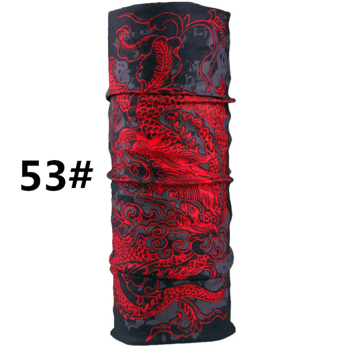 New Fashion Fascia per capelli Sciarpa Anello magico Collo Drago Bandana Varietà Turbante Cappuccio Multi funzione Tubolare senza cuciture per moto
