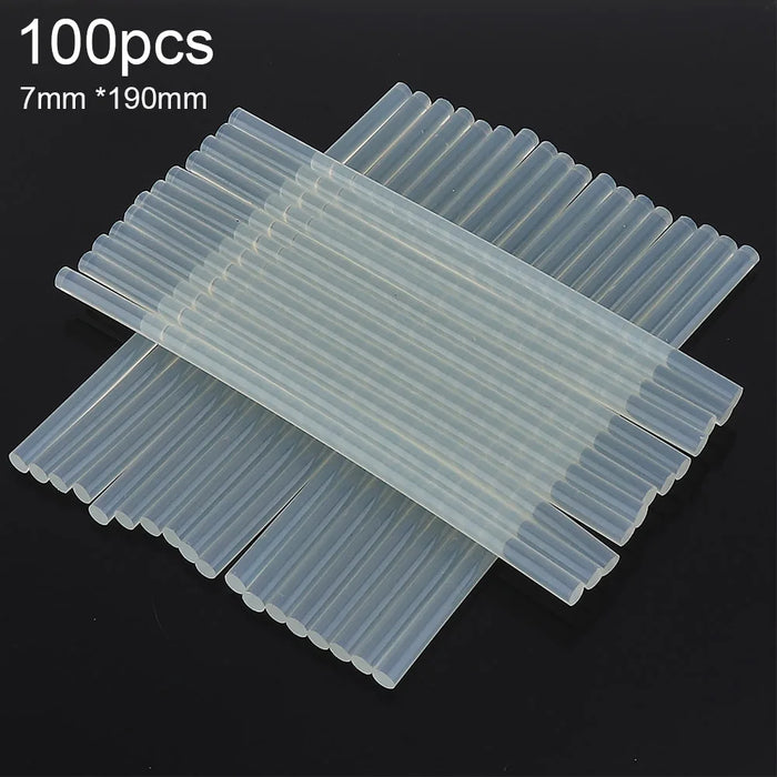 10-100 pz/lotto 7mm / 11mm Trasparente Hot-melt Pistola Colla Stick per Pistola di Calore Pistola Adesivo Strumenti FAI DA TE Riparazione accessori in lega