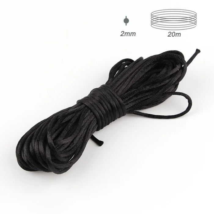 TYRY.HU 20-80 metri Collana masticabile per bambini Accessori 1.5mm/2mm/2.5mm Cavo in nylon di seta satinata per catena ciuccio per bambini Strumenti fai da te