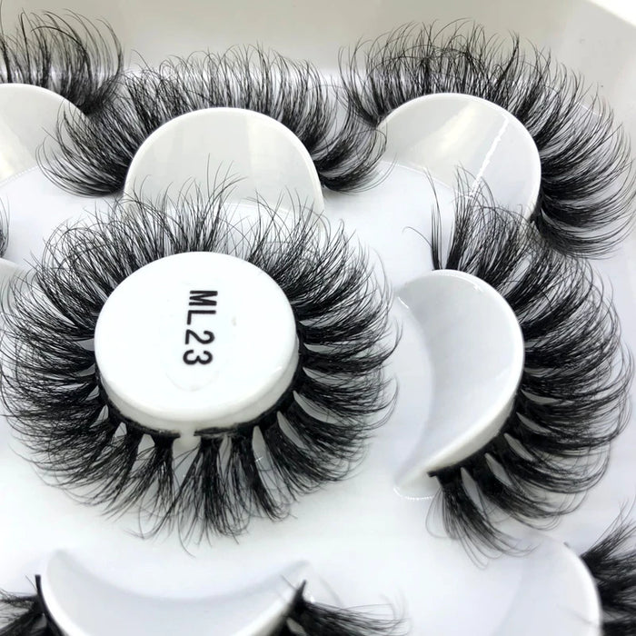 2023 Nuovo 5 paia ciglia finte naturali ciglia finte trucco lungo ciglia di visone 3d estensione ciglia ciglia di visone ciglia corte