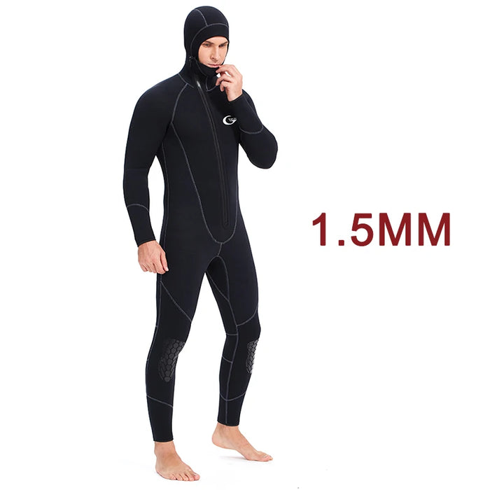 YONSUB Muta 5mm / 3mm / 1.5mm / 7mm Scuba Diving Suit Uomo Neoprene Caccia subacquea Surf Cerniera frontale Pesca subacquea