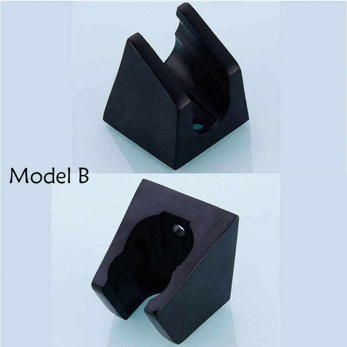 Supporto per doccia portatile regolabile in ABS supporto a parete cromo/nichel spazzolato/oro/nero opaco finito