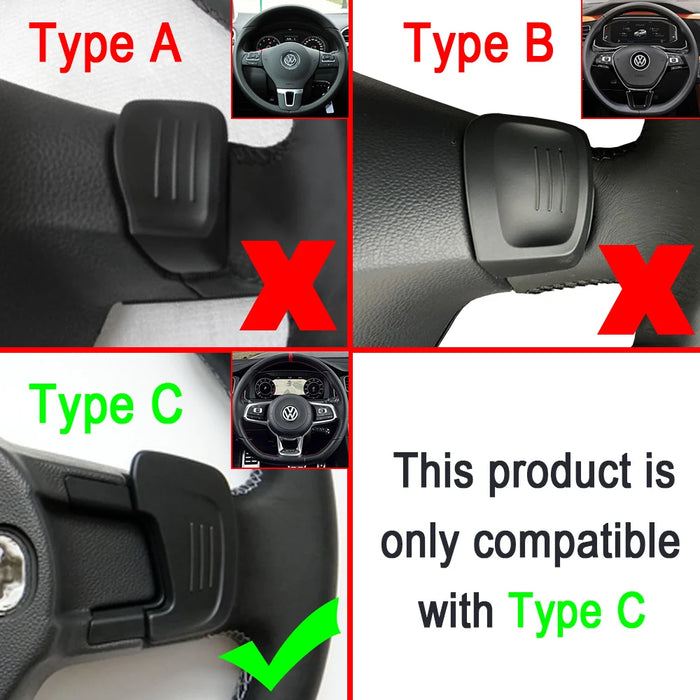 Volante per auto DSG Shift paddle extension shifters adesivi per VW Volkswagen Golf7 GTI R Rline GTE GTD MK7 accessori per auto