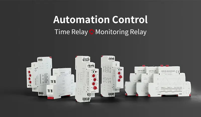 GEYA GRT8-S Relè timer ciclo asimmetrico SPDT 220V 16A AC/DC12V-240V Relè di ripetizione elettronico