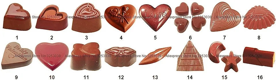 Stampo per cioccolato in policarbonato Stampi professionali per caramelle Bonbon Bar Stampo acrilico Dolciumi Cottura Pasticceria Utensili da forno