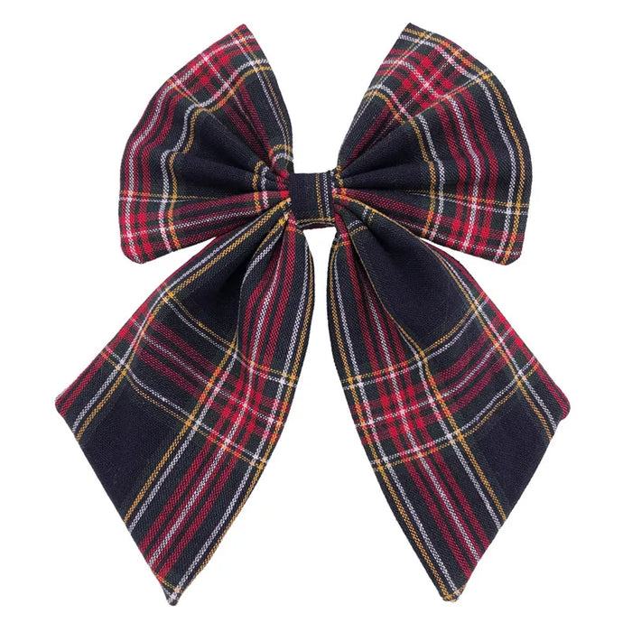 Fiocchi per capelli in cotone e lino Boutique Fermagli per capelli Neonate Donne Grandi mollette per fiocco da marinaio Fermagli per capelli Accessori per capelli Copricapo